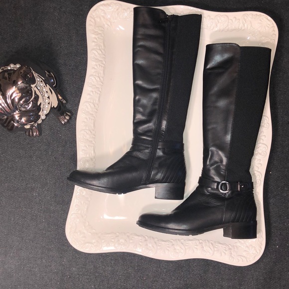 aquatalia natalee leather riding boots